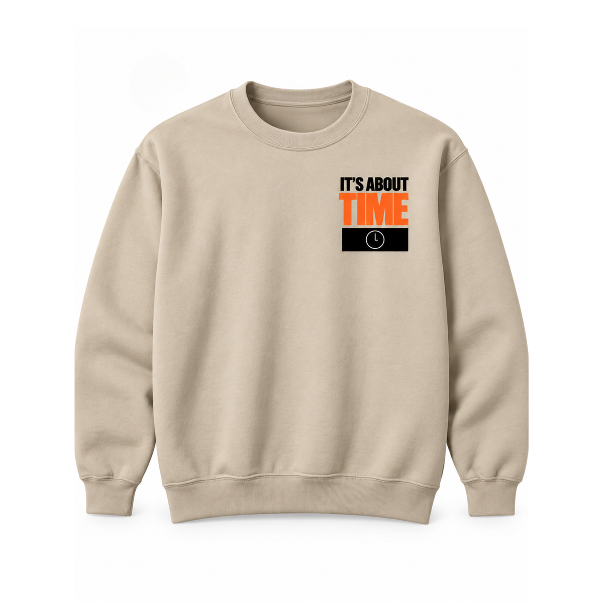 It's About Time Exhibition Crewneck Sweatshirt - Canvas Tan