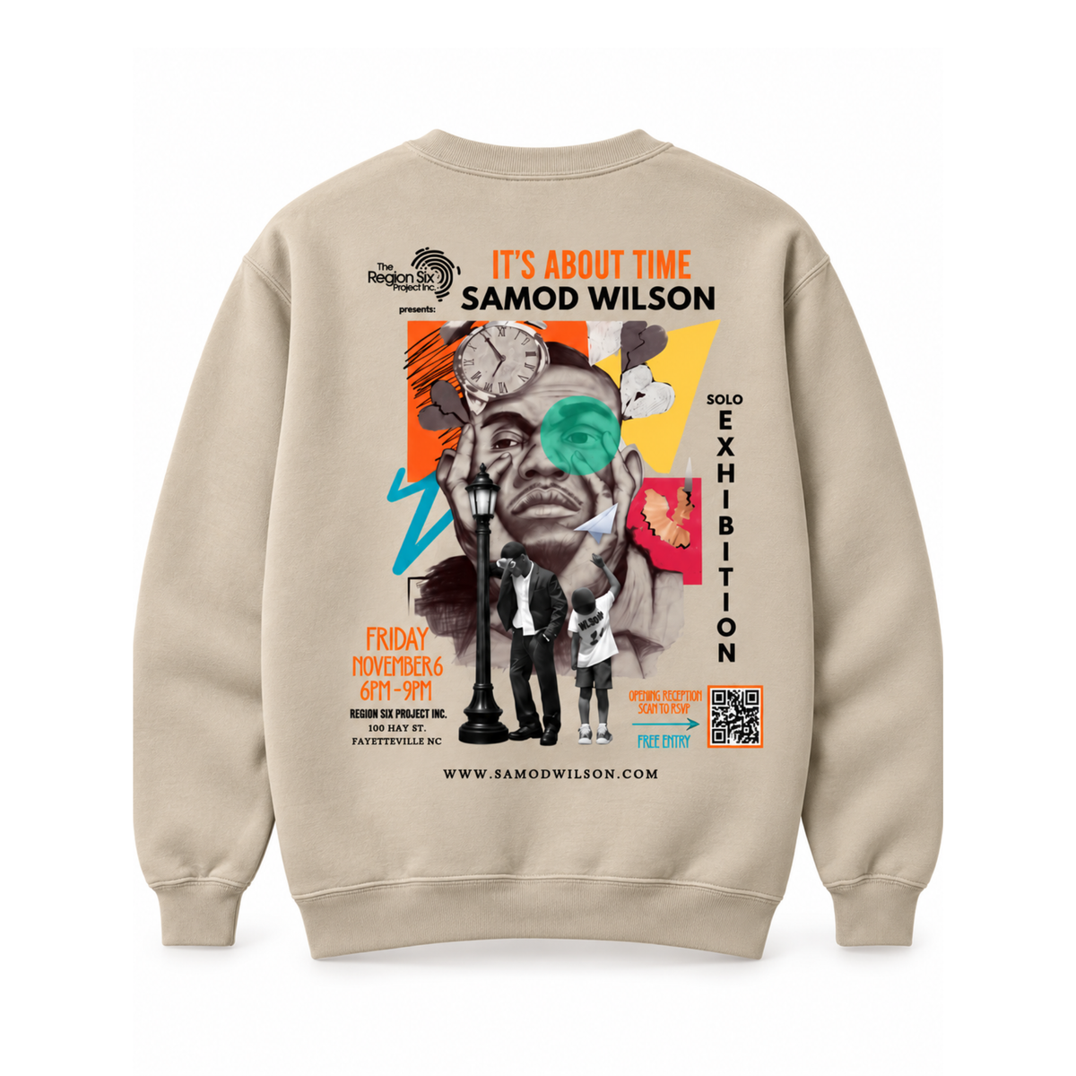It's About Time Exhibition Crewneck Sweatshirt - Canvas Tan