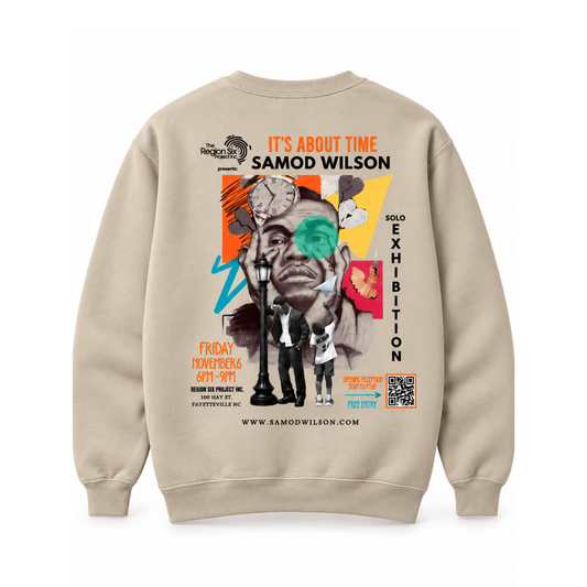 It's About Time Exhibition Crewneck Sweatshirt - Canvas Tan