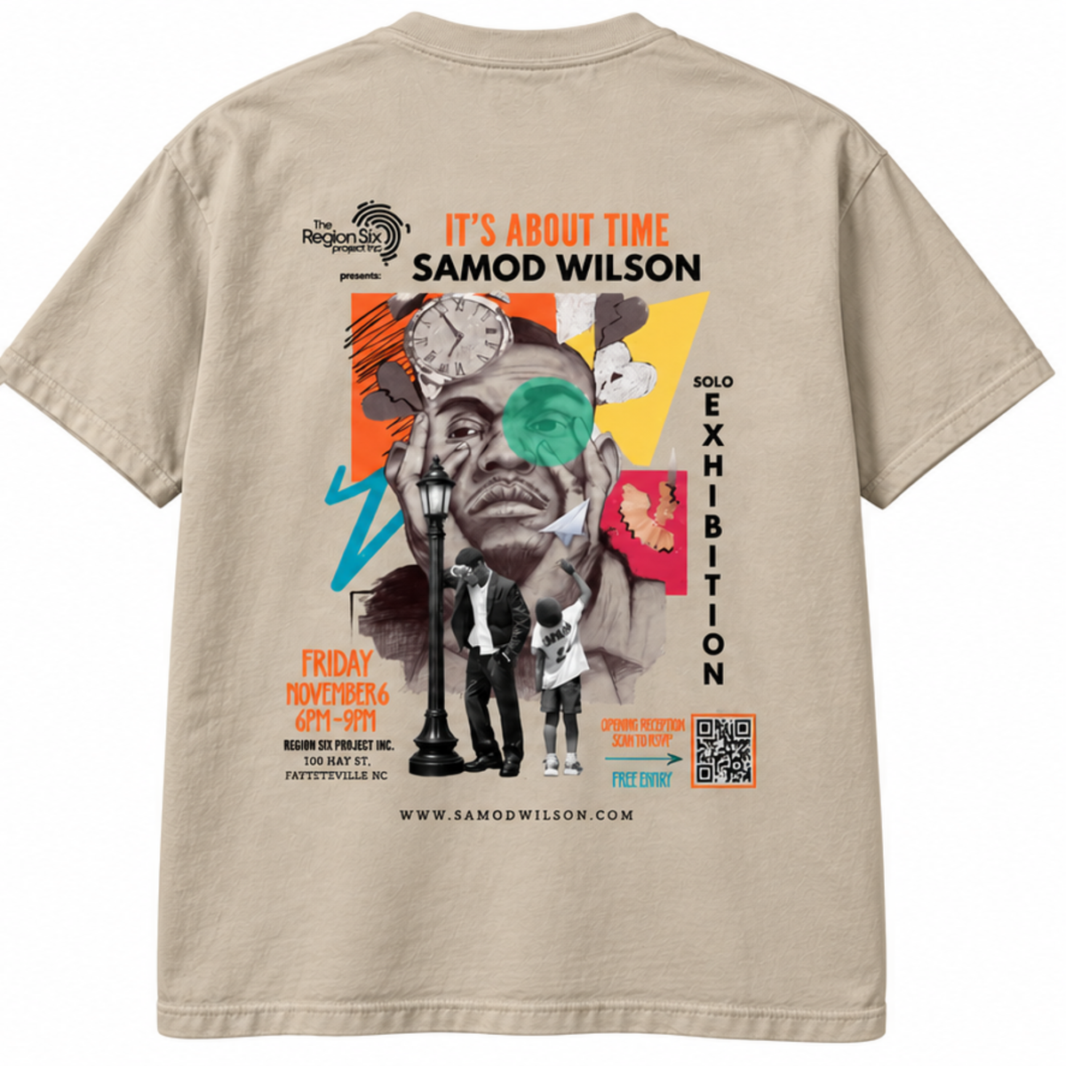 It's About Time Exhibition Tee- Canvas Tan